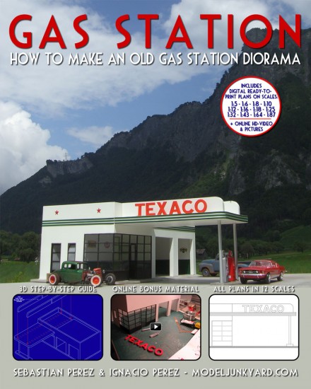 Gas Station – How to make an old gas station diorama – [book]