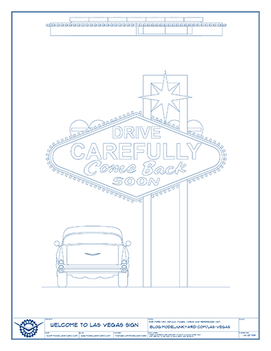 Welcome to Las Vegas sign – Vintage neon sign [blueprints]